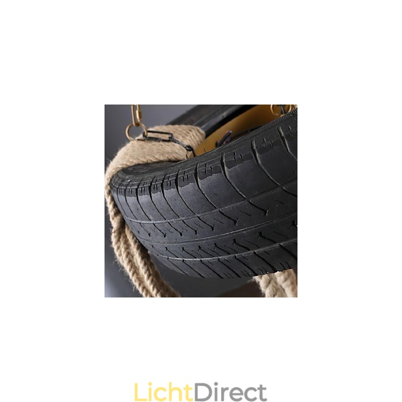 Vintage schilderij plastic hanglamp