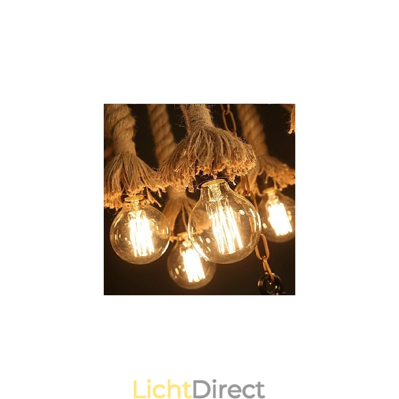 Vintage schilderij plastic hanglamp