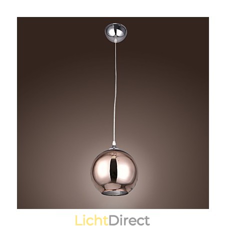 60 Moderne, eigentijdse Globe-gegalvaniseerde metalen hanglamp