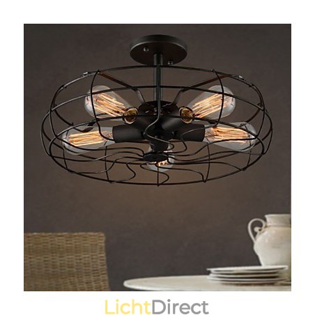 Loft Vintage Creatieve Verlichting Lampen Amerikaanse Landelijke Stijl Minimalistisch IJzer Industrieel Ventilator Kroonluchter Loft Vintage Creatieve Verlichting Lampen Amerikaanse Landelijke Stijl Minimalistisch IJzer Industrieel Ventilator Kroonluchter