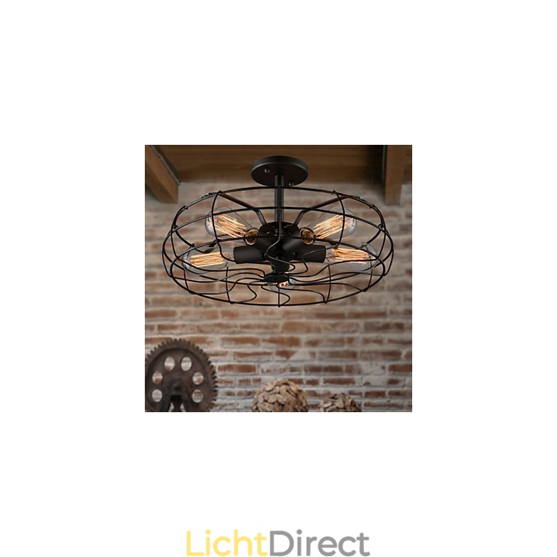 Loft Vintage Creatieve Verlichting Lampen Amerikaanse Landelijke Stijl Minimalistisch IJzer Industrieel Ventilator Kroonluchter