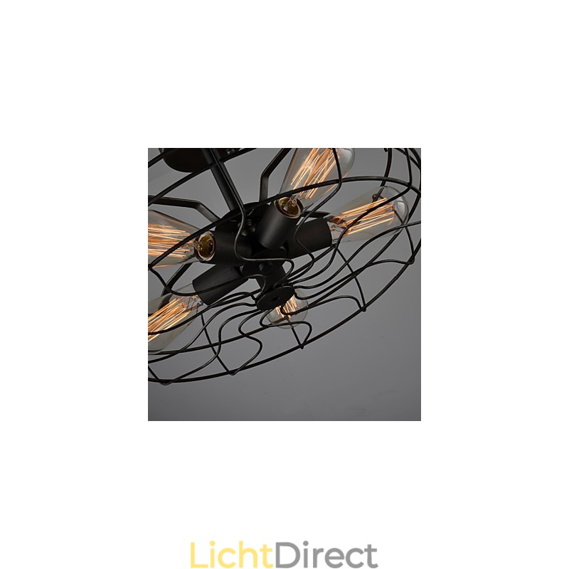 Loft Vintage Creatieve Verlichting Lampen Amerikaanse Landelijke Stijl Minimalistisch IJzer Industrieel Ventilator Kroonluchter