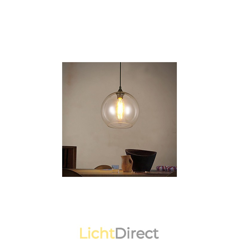 Creatieve Noordse gecontracteerde landelijke glazen bol enkele kop hanglamp