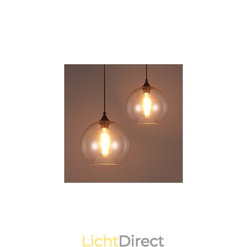 Creatieve Noordse gecontracteerde landelijke glazen bol enkele kop hanglamp