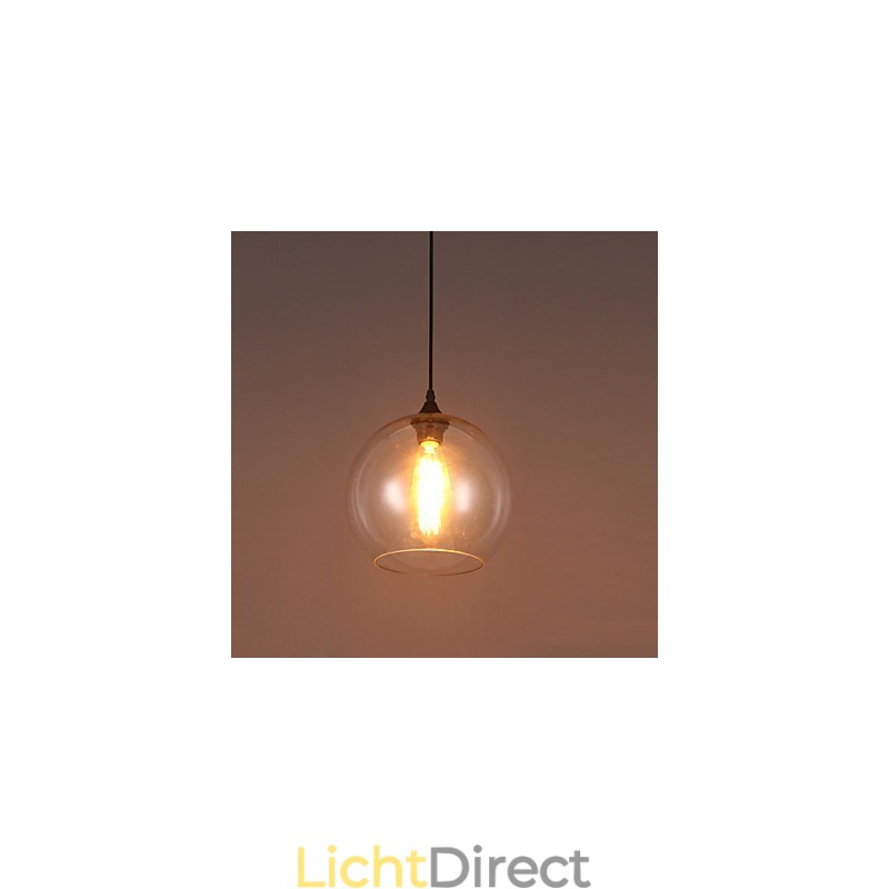 Creatieve Noordse gecontracteerde landelijke glazen bol enkele kop hanglamp