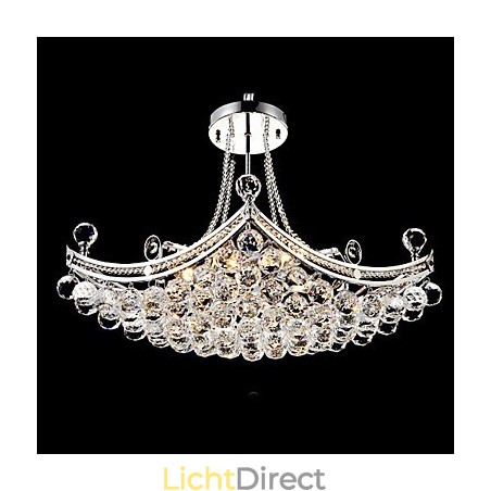 Moderne, eigentijdse kristallen, gegalvaniseerde metalen hanglamp Moderne, eigentijdse kristallen, gegalvaniseerde metalen hanglamp