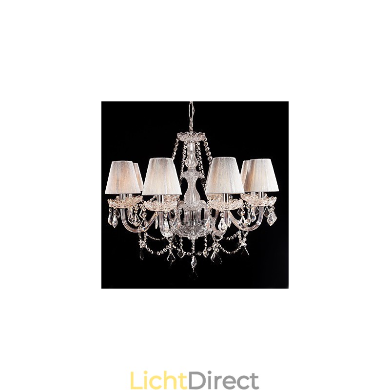 Kroonluchter Kristal Luxe Modern Wonen 8 Lampen