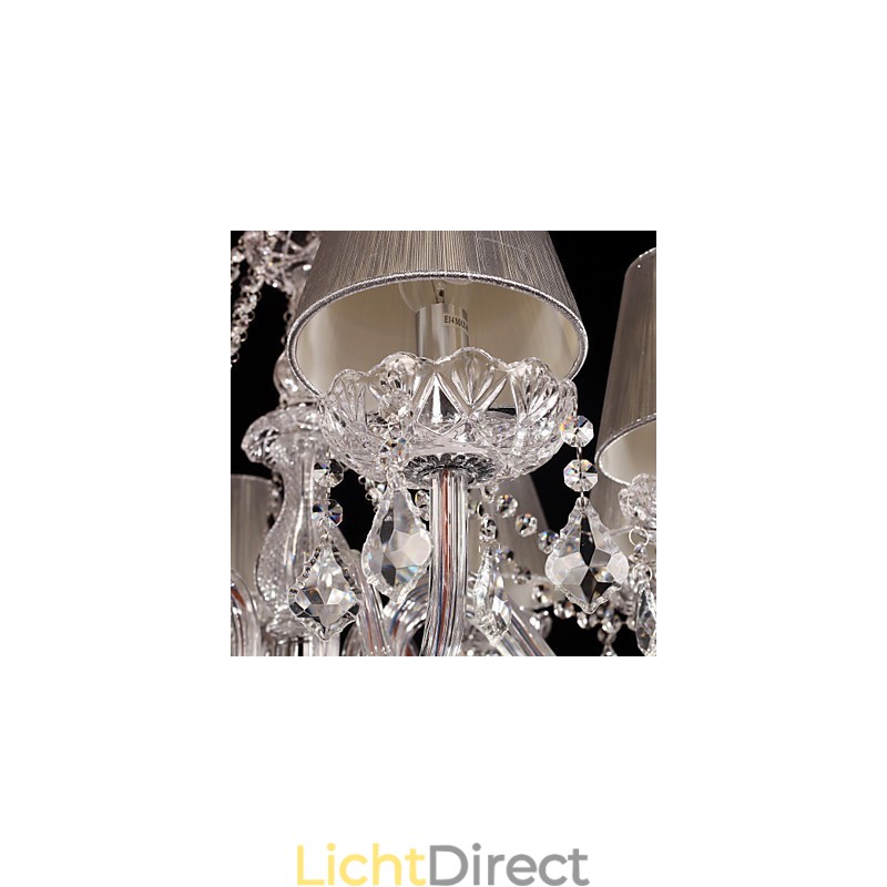 Kroonluchter Kristal Luxe Modern Wonen 8 Lampen