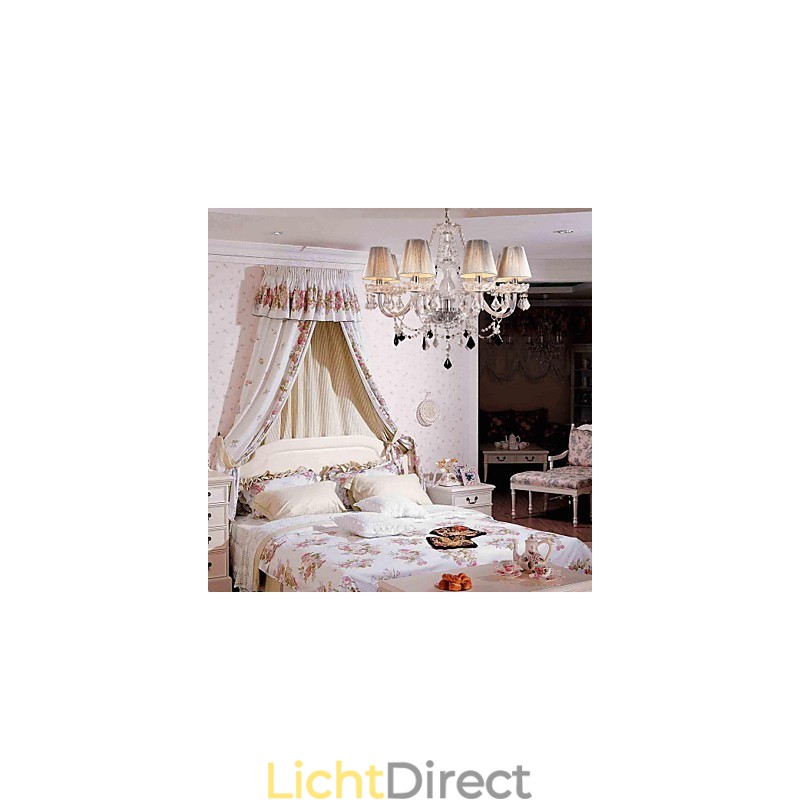 Kroonluchter Kristal Luxe Modern Wonen 8 Lampen