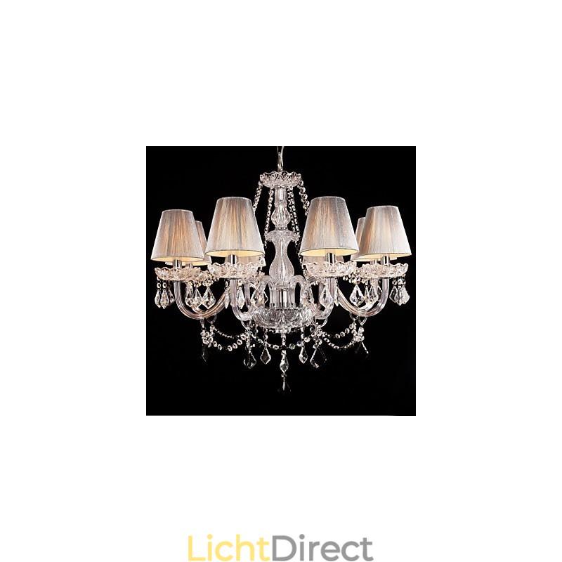 Kroonluchter Kristal Luxe Modern Wonen 8 Lampen