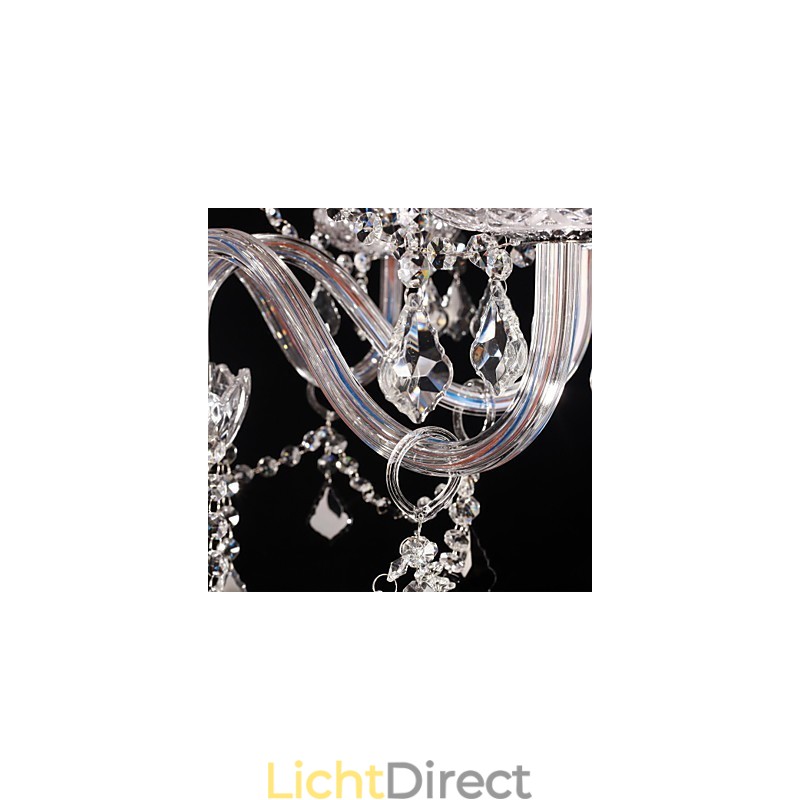 Kroonluchter Kristal Luxe Modern Wonen 8 Lampen