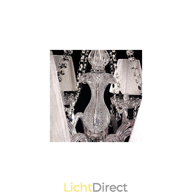 Kroonluchter Kristal Luxe Modern Wonen 8 Lampen