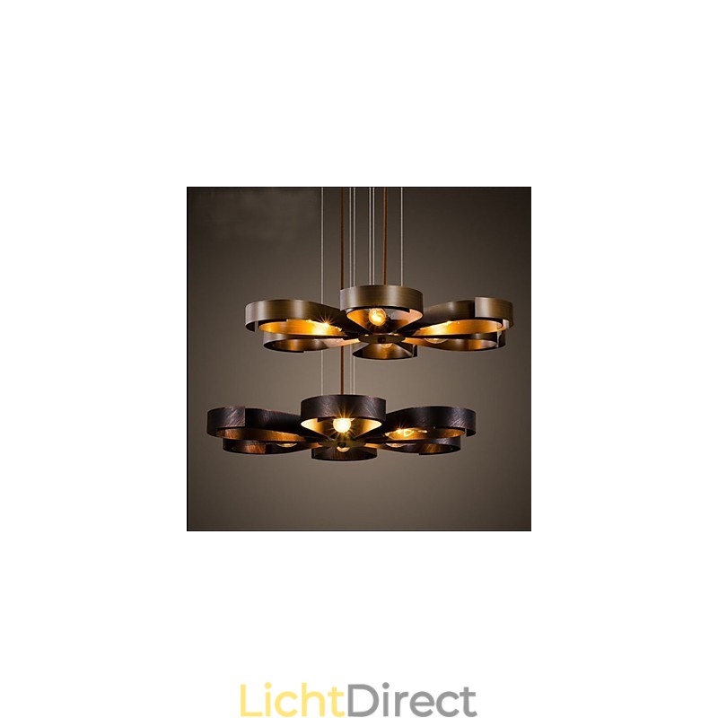 Amerikaanse Landelijke Ijzeren Industriële Windbloem Hanglamp