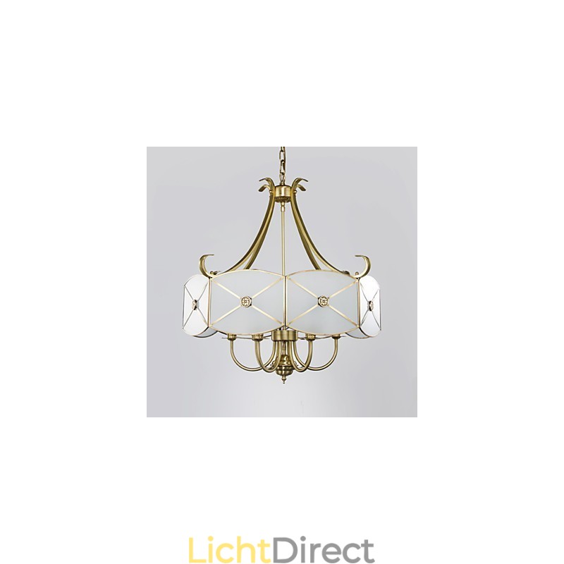 Moderne, eigentijdse decoratieve design koperen plafondlampfamilie
