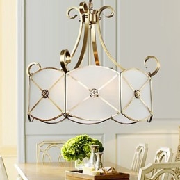 Moderne, eigentijdse decoratieve design koperen plafondlampfamilie
