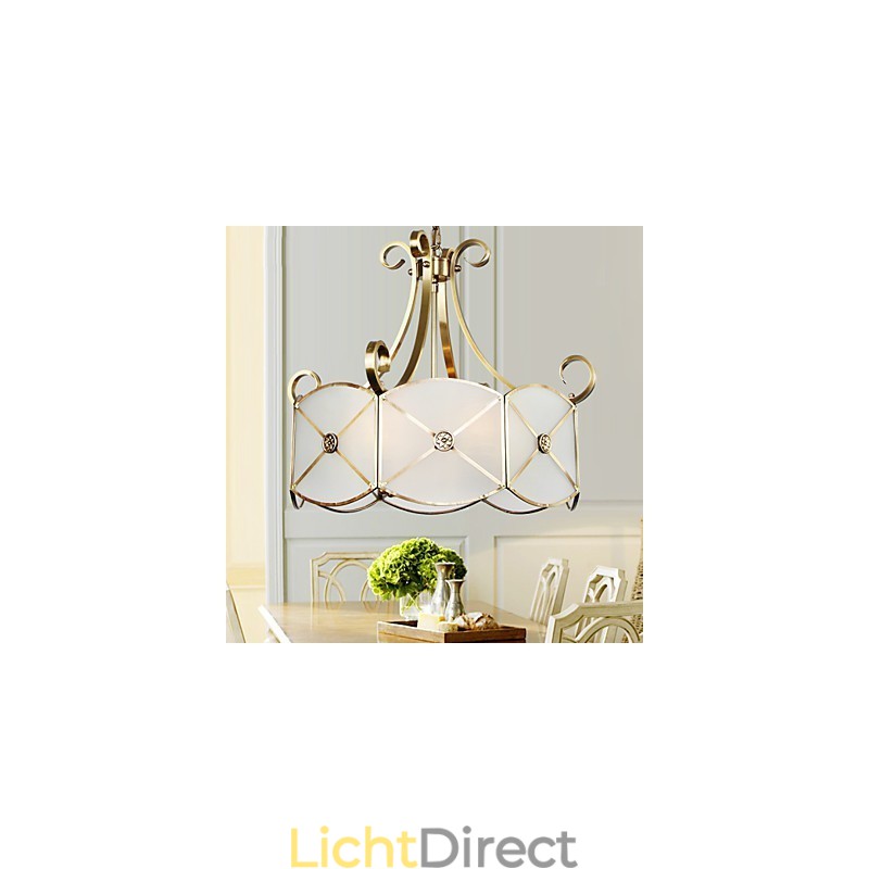 Moderne, eigentijdse decoratieve design koperen plafondlampfamilie
