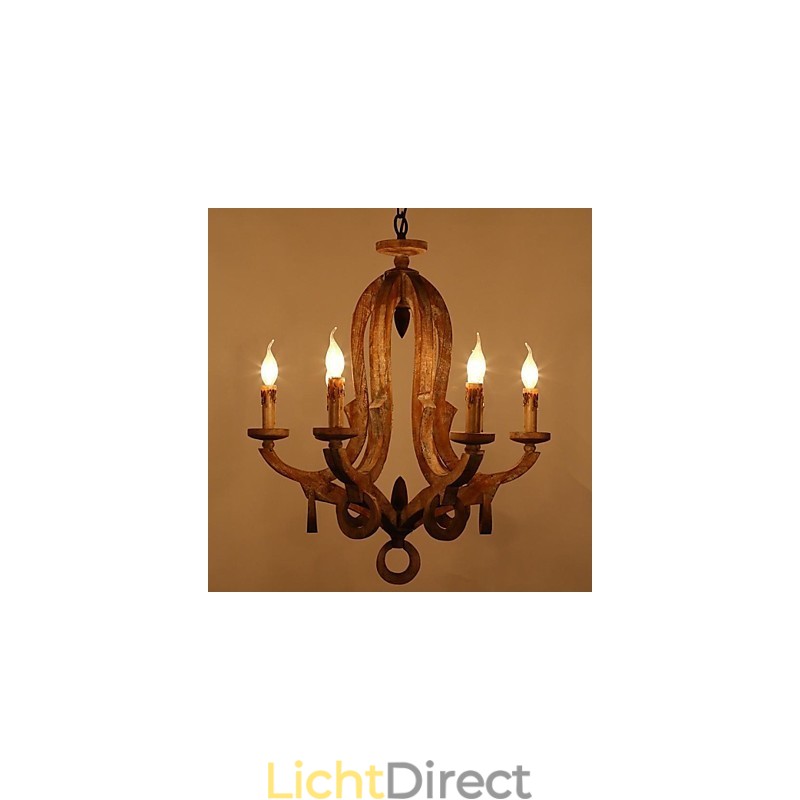 Vintage Retro Mini Stijl Schilderij Metalen Kroonluchter