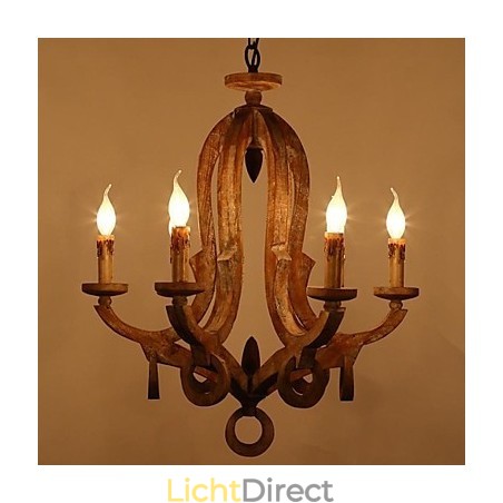 Vintage Retro Mini Stijl Schilderij Metalen Kroonluchter