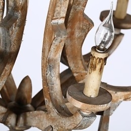 Vintage Retro Mini Stijl Schilderij Metalen Kroonluchter