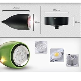 Moderne, eigentijdse metalen hanglamp met wereldbolschildering