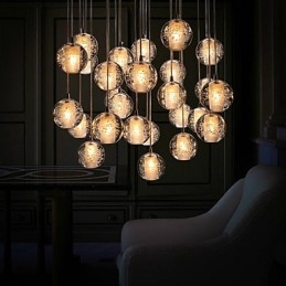 Hanglamp G4 Retroifit 3W Chrome Plating Kristal Moderne Hedendaagse Hanglamp