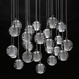 Hanglamp G4 Retroifit 3W Chrome Plating Kristal Moderne Hedendaagse Hanglamp