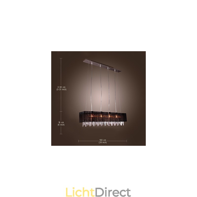 Moderne eigentijdse eiland kristal andere metalen hanglamp