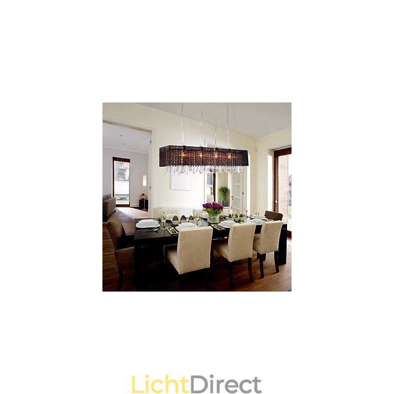 Moderne eigentijdse eiland kristal andere metalen hanglamp