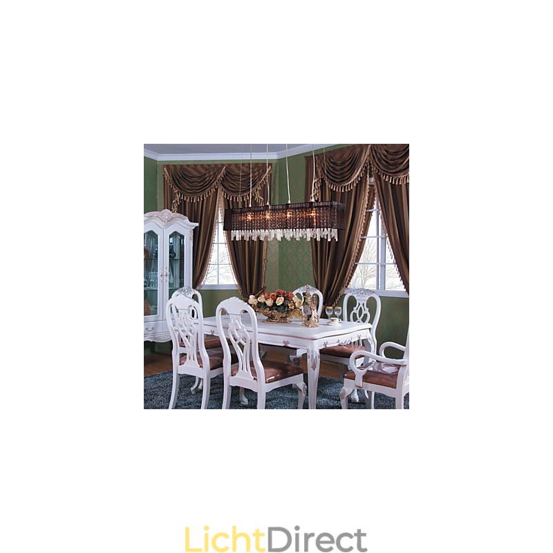 Moderne eigentijdse eiland kristal andere metalen hanglamp