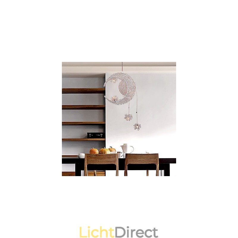 Moderne, eigentijdse Globe Mini-stijl gegalvaniseerde metalen hanglamp