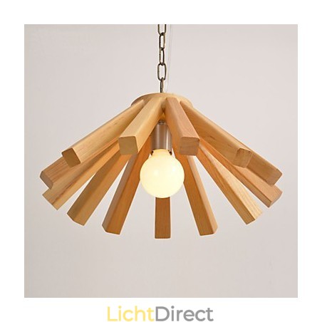 Retro landelijke houten bamboe hanglamp Retro landelijke houten bamboe hanglamp