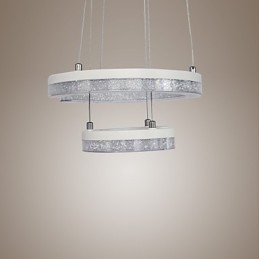 Kristallen hanglamp De letter "C" vorm Moderne lamp Twee ringen