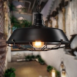 Hanglampen Amerikaans Landelijk Retro Smeedijzer Hedendaags en Gecontracteerd Magazijn Hanglamp