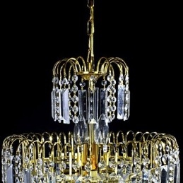 Europese stijl luxe 6-lichts kroonluchter in kroonvorm