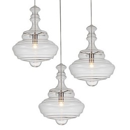 Artistieke hanglamp 1 licht moderne eenvoud kleurloos helder glas