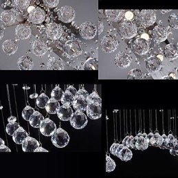 Plafond Kristallen Hanglampen Verlichting 8 Lampen Moderne Luxe Zilveren Canpoy K9 Helder Kristal Armaturen