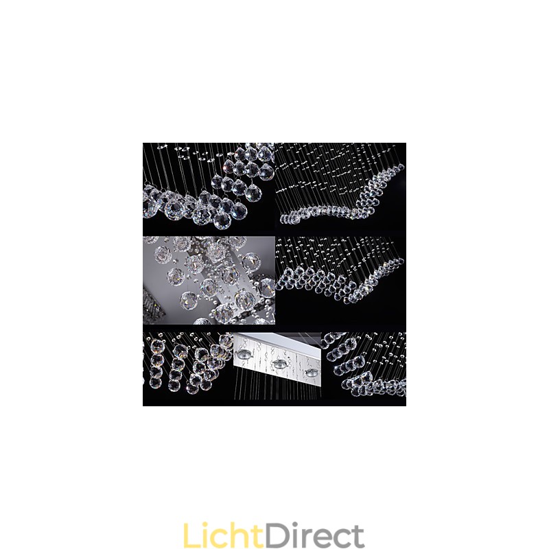 Plafond Kristallen Hanglampen Verlichting 8 Lampen Moderne Luxe Zilveren Canpoy K9 Helder Kristal Armaturen