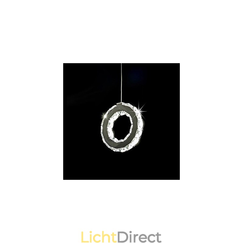 Moderne, eigentijdse kristallen metalen hanglamp