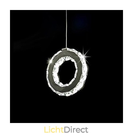 Moderne, eigentijdse kristallen metalen hanglamp Moderne, eigentijdse kristallen metalen hanglamp