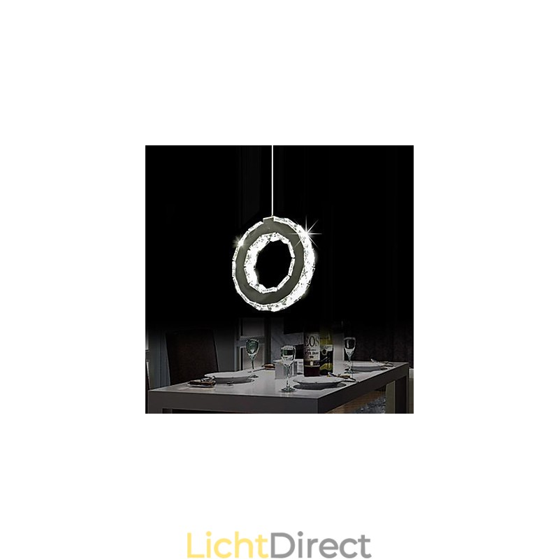 Moderne, eigentijdse kristallen metalen hanglamp