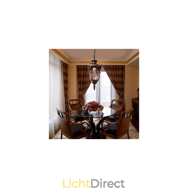Antiek geïnspireerde hanglamp met 1 lichtbron