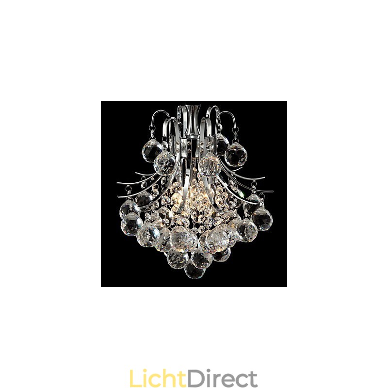 Moderne eigentijdse kristallen chromen kroonluchter hanglamp