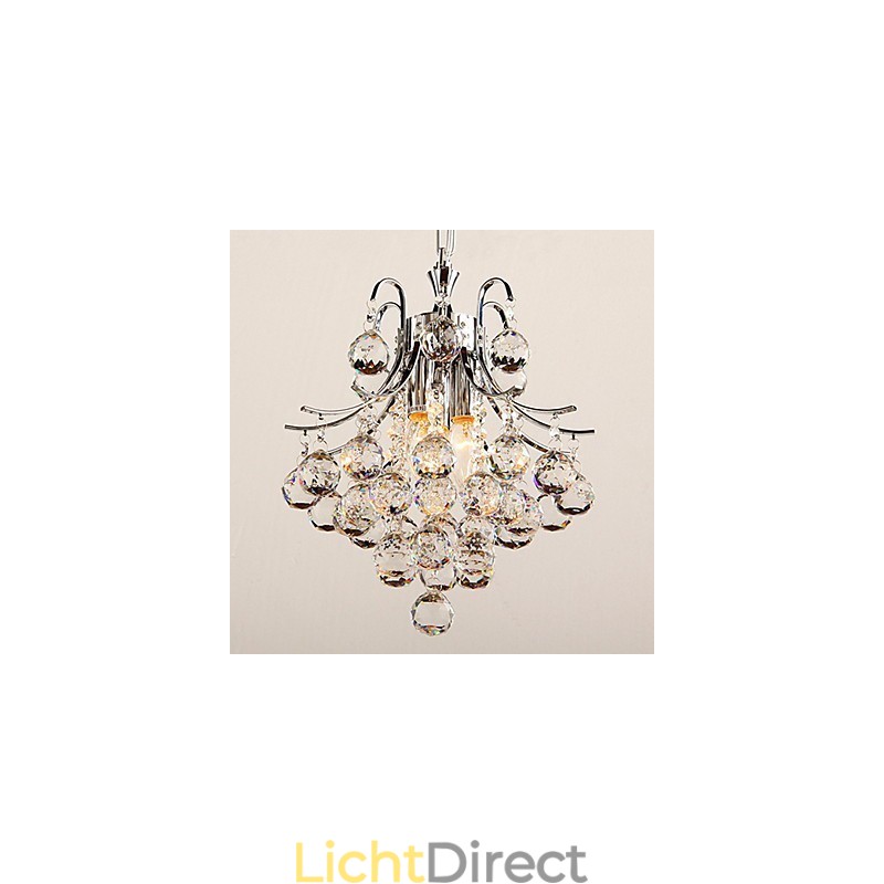 Moderne eigentijdse kristallen chromen kroonluchter hanglamp
