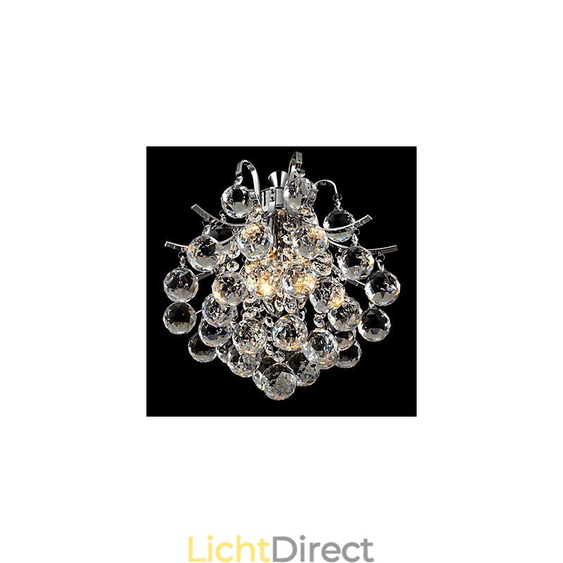 Moderne eigentijdse kristallen chromen kroonluchter hanglamp