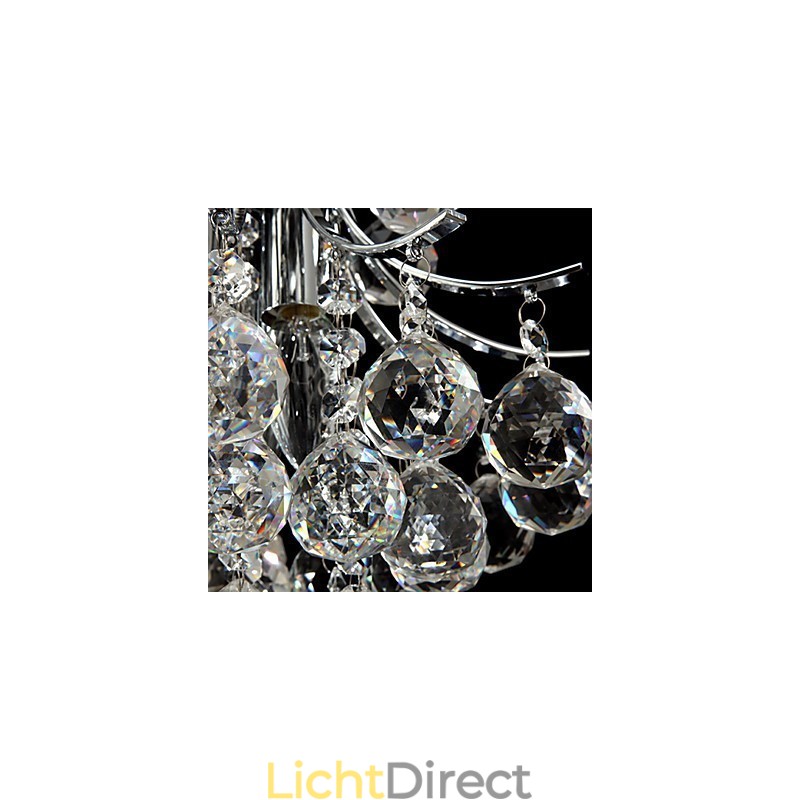 Moderne eigentijdse kristallen chromen kroonluchter hanglamp