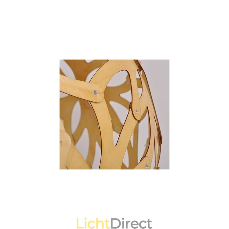 Retro landelijke houten bamboe hanglamp