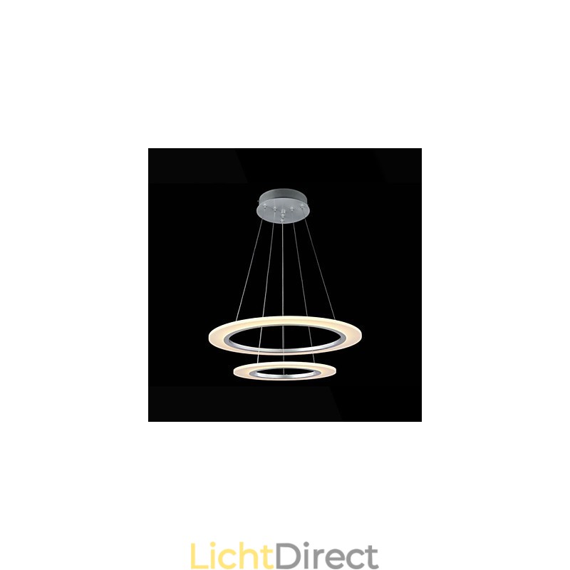 Acryl Hanglamp Plafond Hangende Kroonluchter Lampen Armaturen met 2 ringen