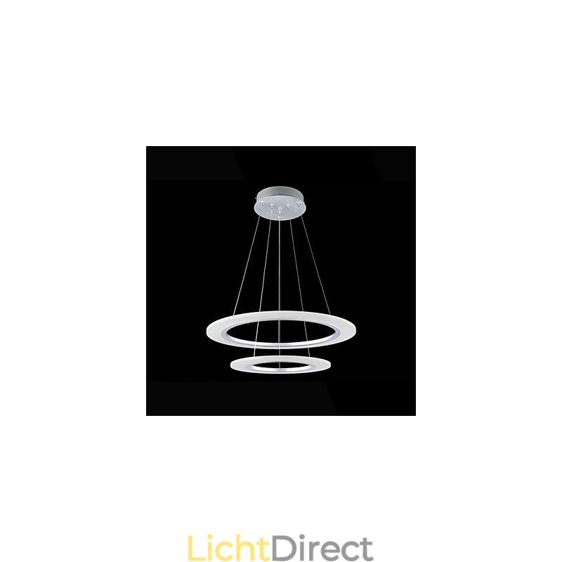 Acryl Hanglamp Plafond Hangende Kroonluchter Lampen Armaturen met 2 ringen