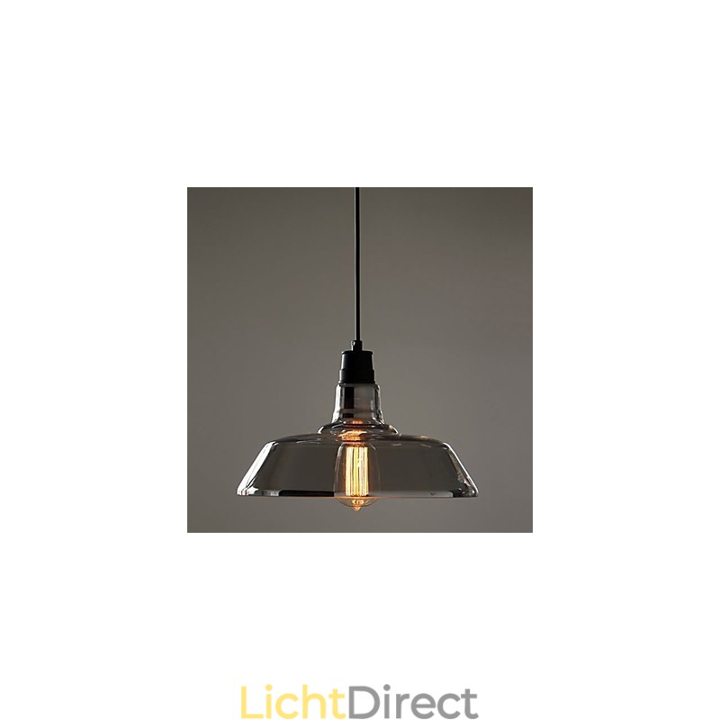 Vintage gegalvaniseerde hanglamp garage