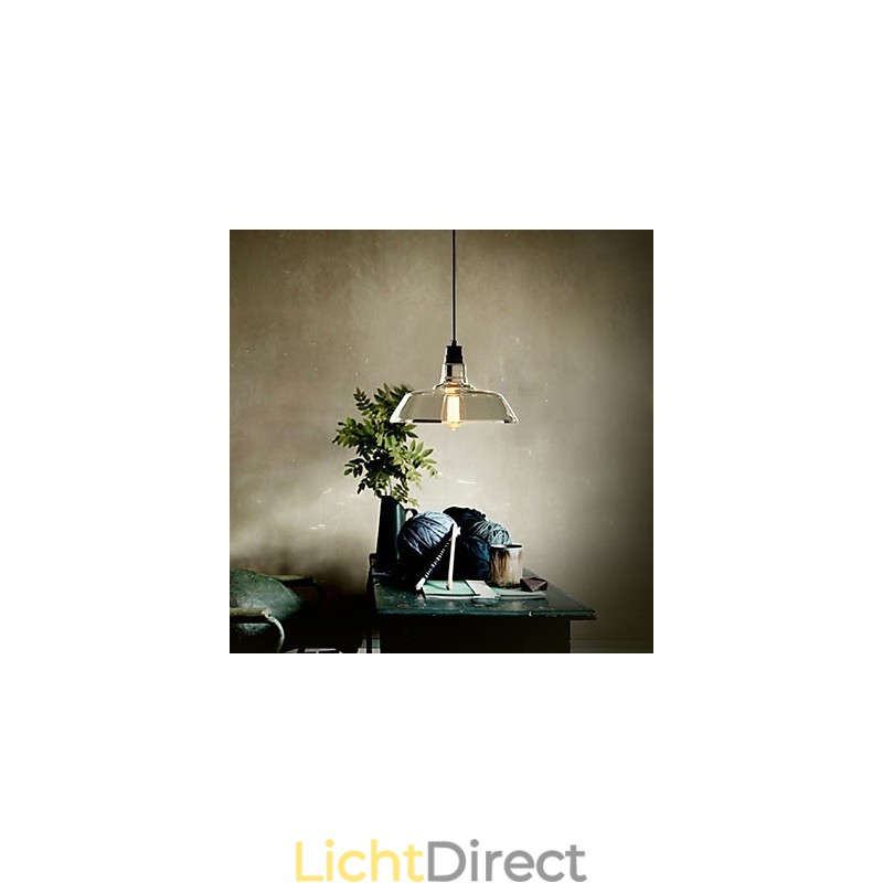 Vintage gegalvaniseerde hanglamp garage